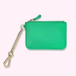 🆕 Stoney Clover Lane Avocado Green Nylon Keychain Wallet